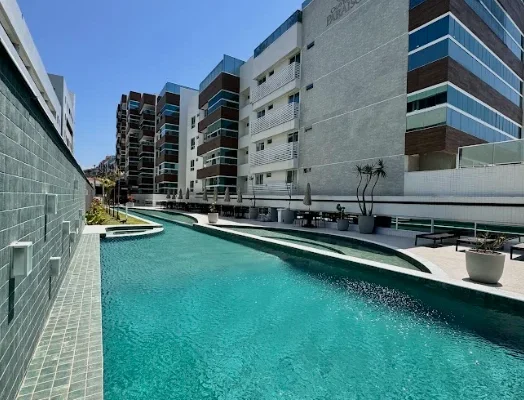 Beira-Mar Pé na Areia em Ponta de Campina 2 Quartos, Lazer Completo
