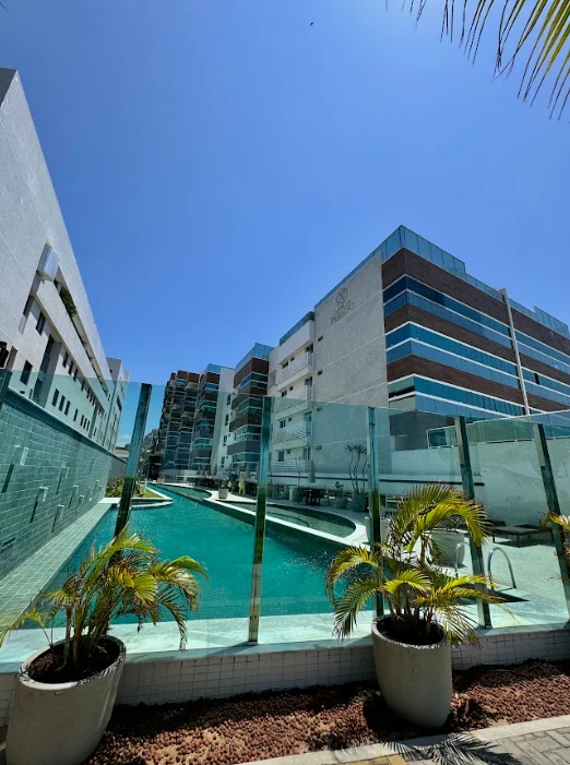 Beira-Mar Pé na Areia em Ponta de Campina 2 Quartos, Lazer Completo