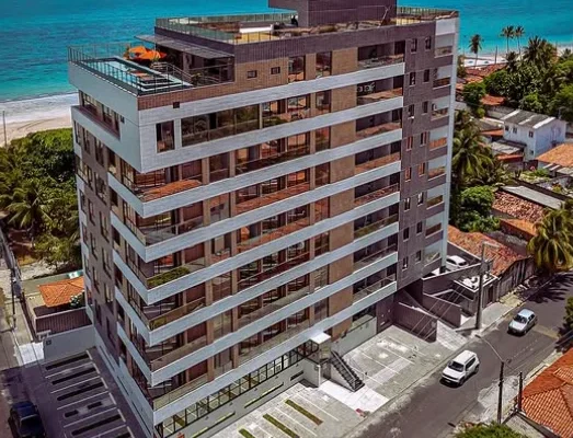 Studio, 2 ou 3 Quartos em Cabedelo com Elevador e Lazer Completo