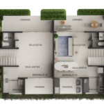 Casa Duplex com 3 Quartos sendo 1 Suíte em Ponta de Campina