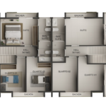 Casa Duplex com 3 Quartos sendo 1 Suíte em Ponta de Campina