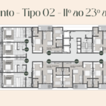 Lançamento de Flat ou 2 Quartos em Manaíra, Lazer Completo