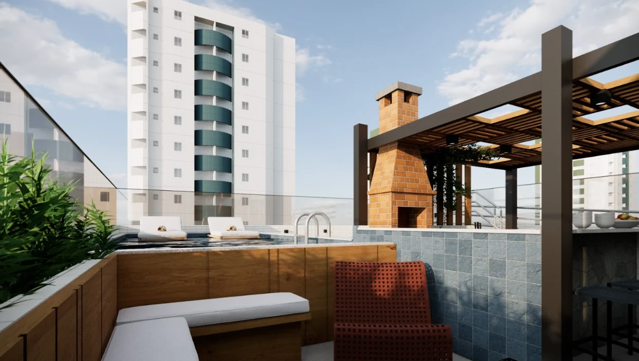 Flat com Garden no Jardim Oceania/Bessa, Elevador Lazer
