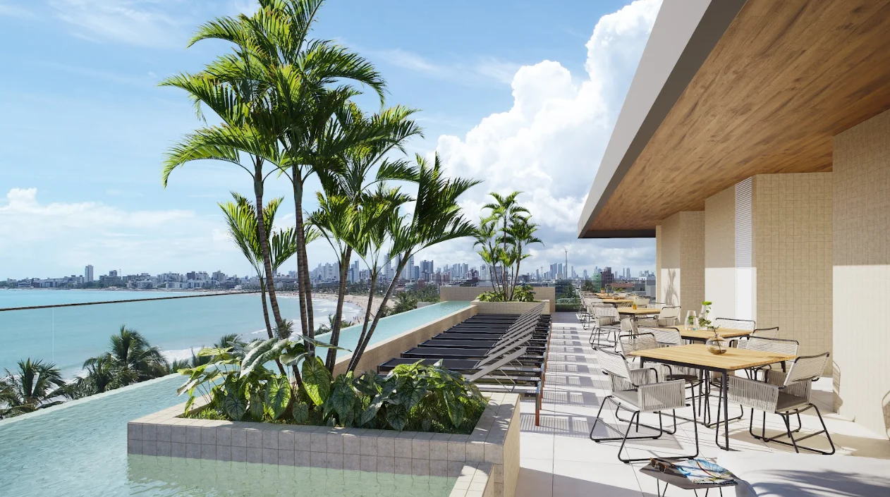 Últimas Unidades de Studio Beira-mar de Intermares, Elevador e Lazer