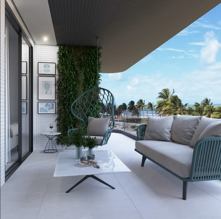 Últimas Unidades Beira-mar em Intermares de Studio ou 2 Quartos, Elevador e Lazer Completo