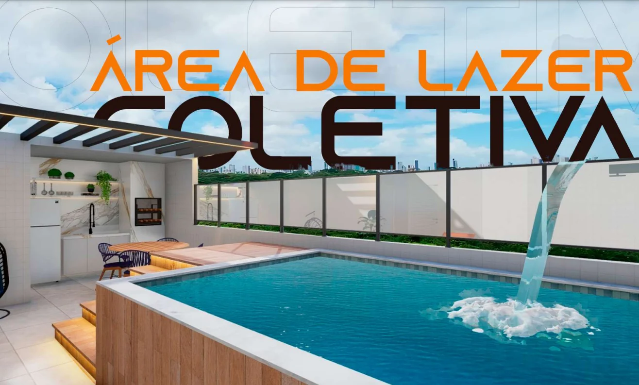 Cobertura nos Bancários 2 Quartos sendo 1 Suíte com Elevador e Piscina
