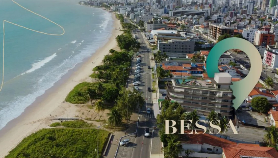 Excelente Lançamento de Flat Beira-Mar do Bessa, Elevador e Lazer