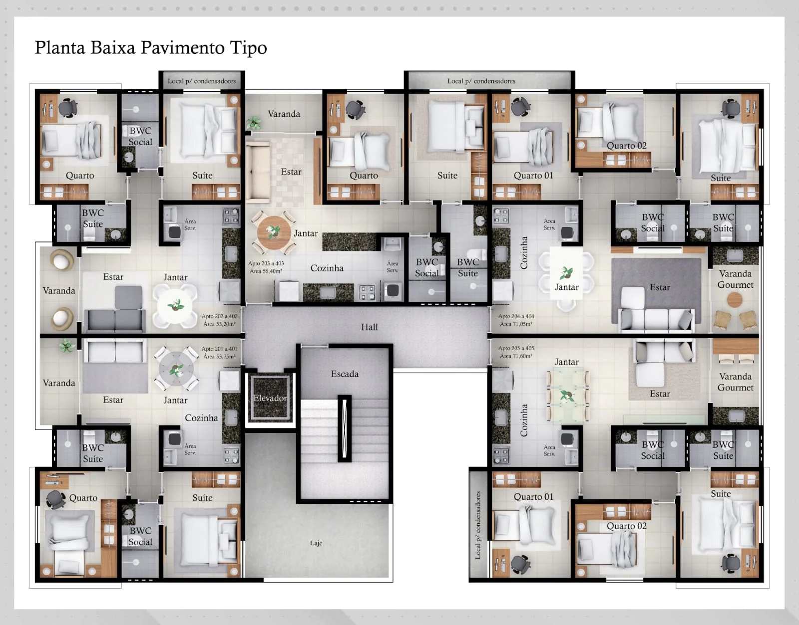 Apartamento no Jardim Cidade Universitária/Bancários 2 ou 3 Quartos com Elevador