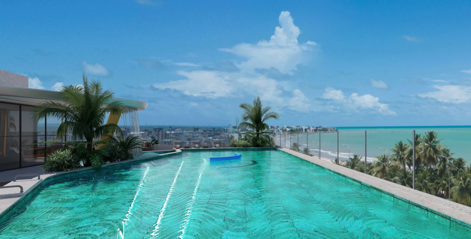 Excelente Lançamento de Flat Beira-Mar do Bessa, Elevador e Lazer