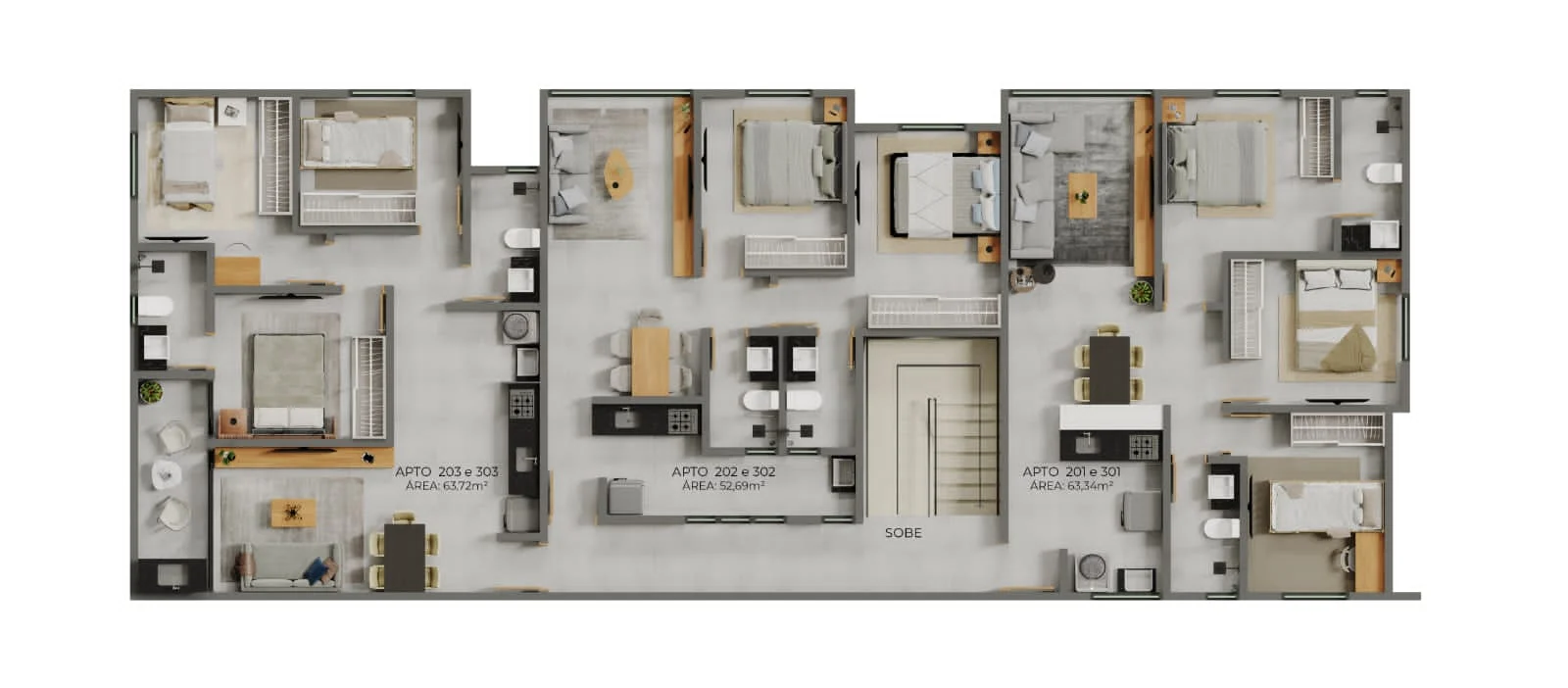 Apartamento no Colibris com 2 ou 3 Quartos sendo 1 Suíte