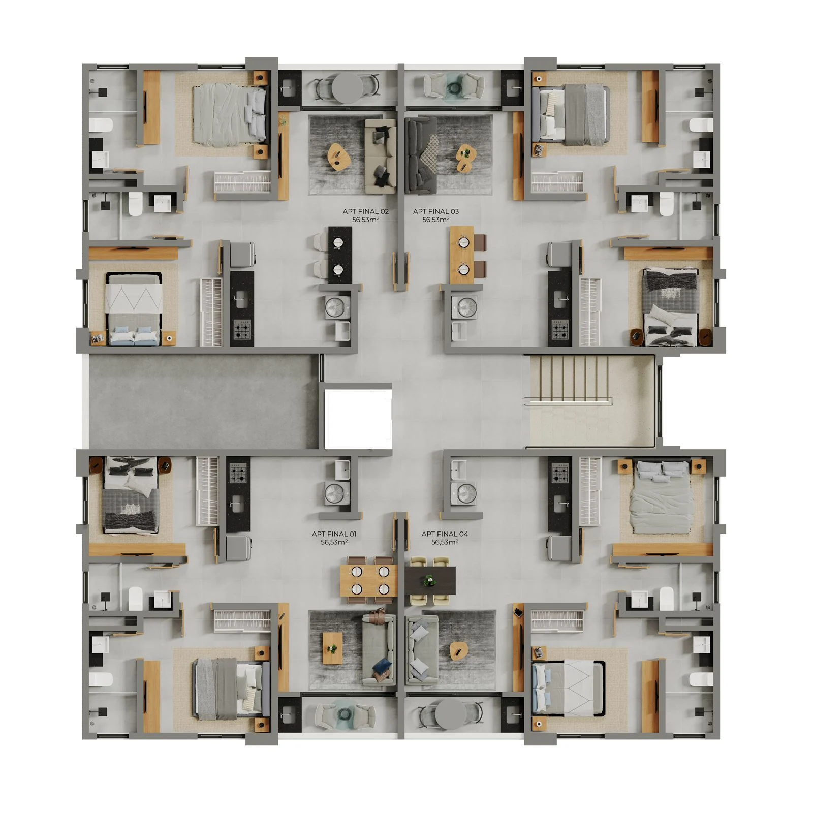 Apartamento no Cristo com 2 Quartos sendo 1 Suíte