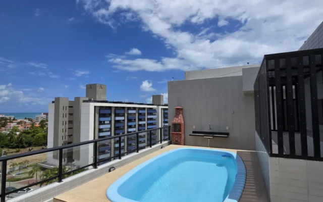 Cobertura Duplex em Formosa/Cabedelo com 3 Quartos e Piscina Privativa, Elevador e Lazer