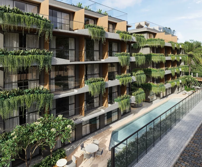 Lançamento na Praia do Poço de Flat ou 2 Quartos sendo 1 Suíte, Elevador e Lazer