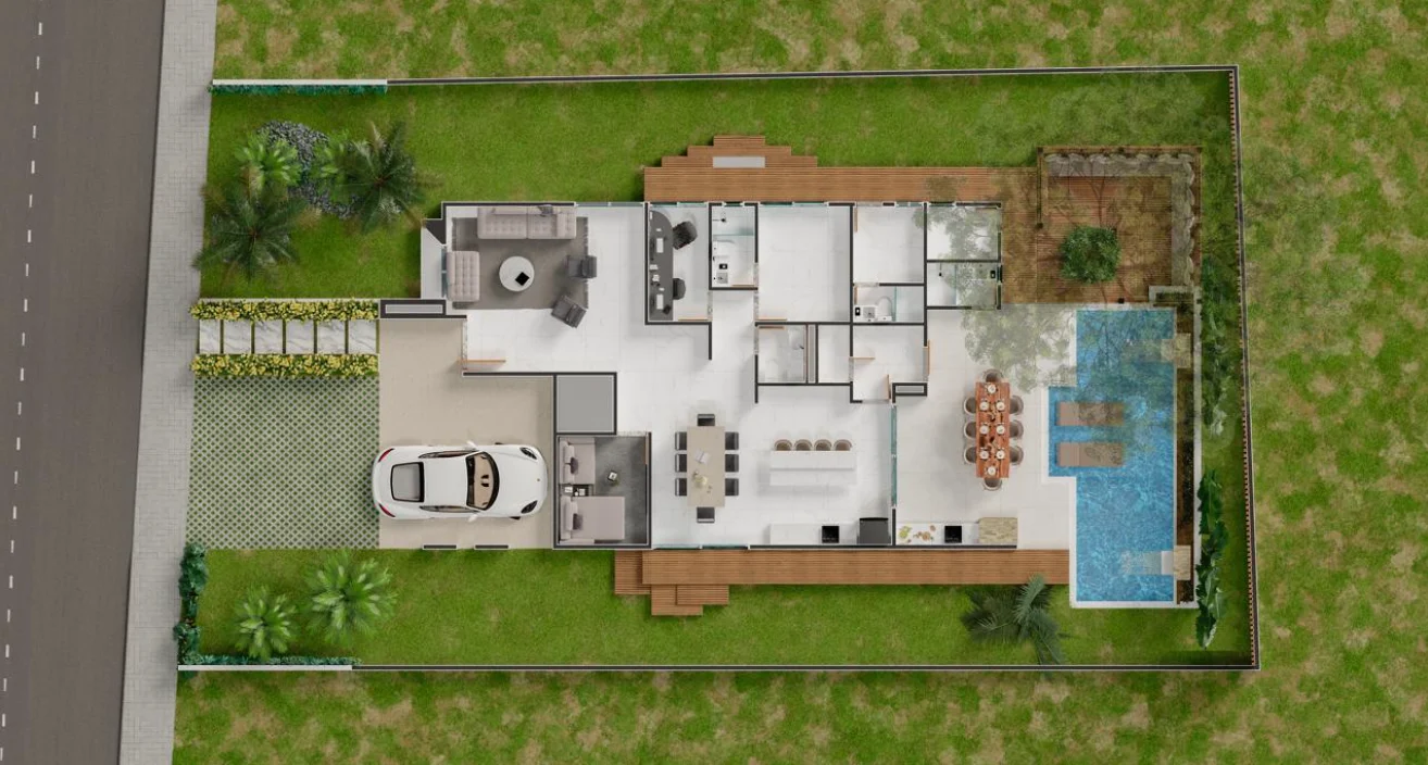 Excelente Casa no Condomínio Alamoana com 4 Suítes sendo 1 Master em Intermares