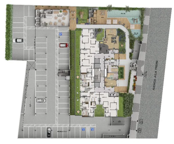 Excelente Lançamento na Torre com 2 ou 3 Quartos, Lazer Completo Por trás da Epitácio