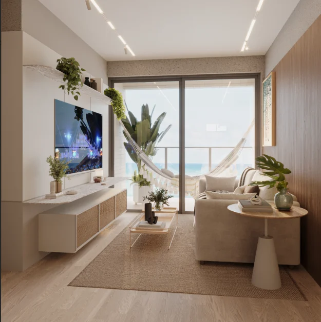 Lançamento na Praia do Poço/Camboinha com 2 Quartos sendo 1 Suíte, Elevador e Lazer