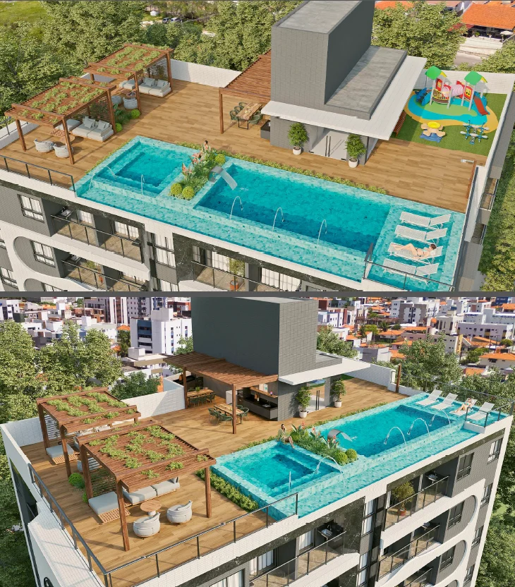 Lançamento no Jardim Oceania/Bessa 1 , 2 ou 3 Quartos sendo 1 Suíte, Elevador e Lazer