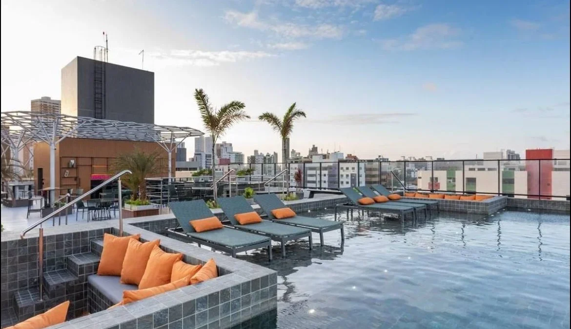 Flat Pé na areia no Jardim Oceania/Bessa, Lazer Completo