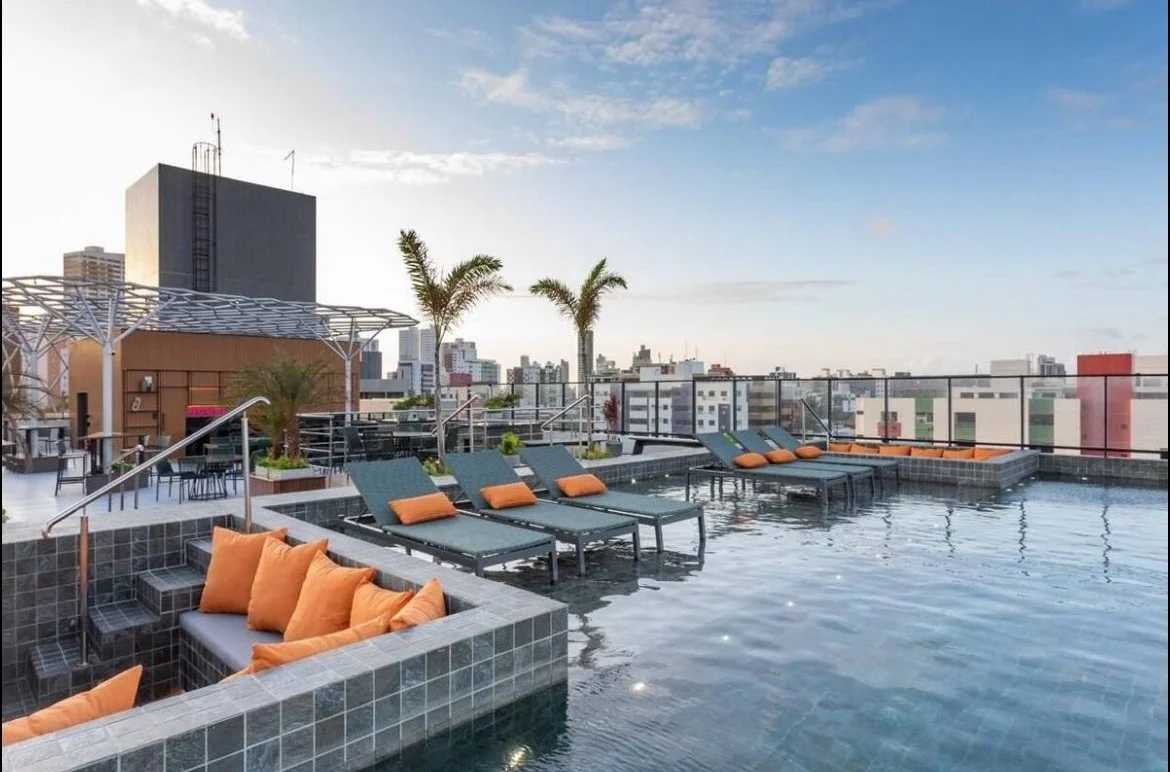 Flat Pé na areia no Jardim Oceania/Bessa, Lazer Completo