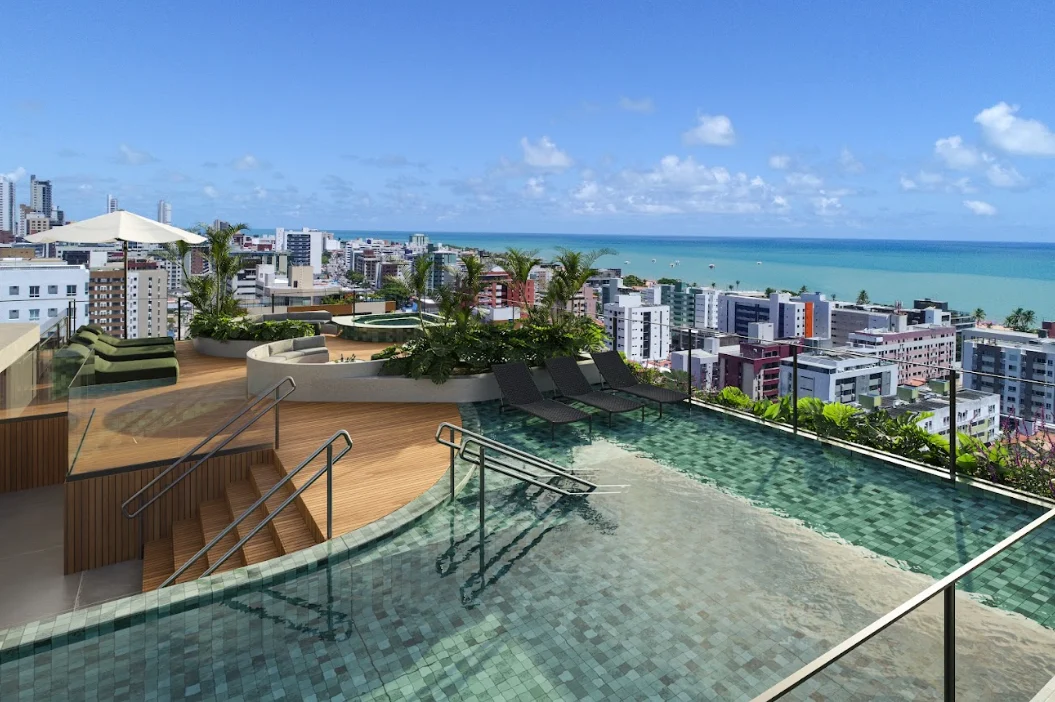 Lançamento no Cabo Branco de 1 ou 2 Quartos, Elevador e Lazer, Próximo ao Mar