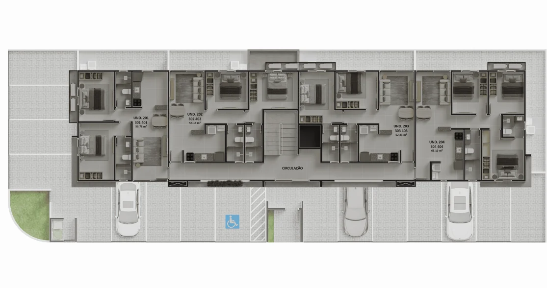 Apartamento em Portal do Sol/Quadramares 2 ou 3 Quartos