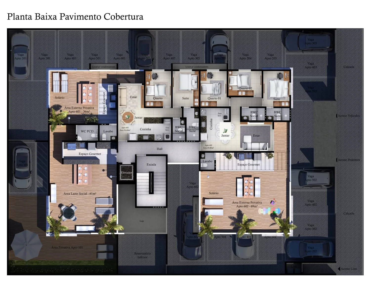 Apartamento no Jardim Cidade Universitária com 2 ou 3 Quartos sendo 1 Suíte, Elevador