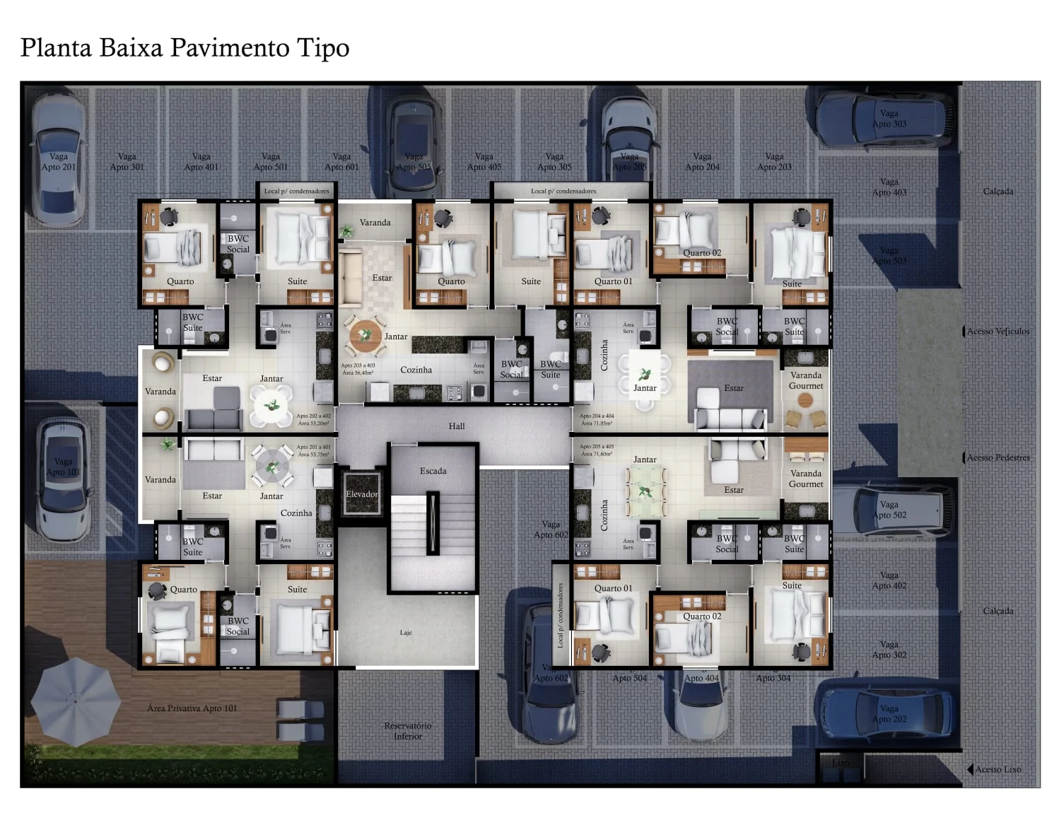 Apartamento no Jardim Cidade Universitária com 2 ou 3 Quartos sendo 1 Suíte, Elevador
