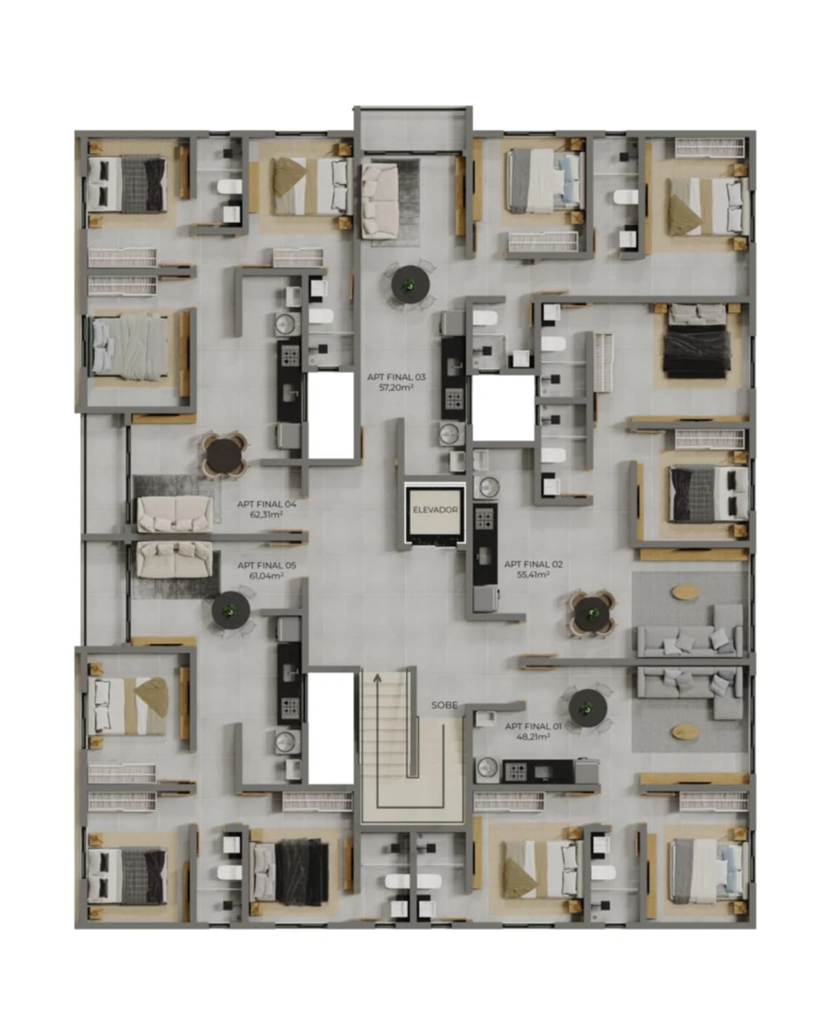 Apartamento no Cidade Verde/Mangabeira com 2 ou 3 Quartos sendo 1 Suíte, Elevador
