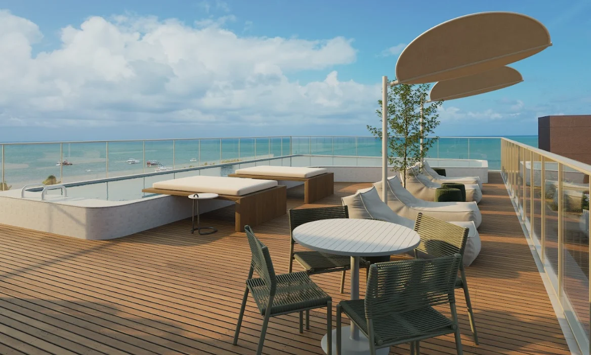 Lançamento de Flat em Tambaú com Lazer Próximo ao Mar