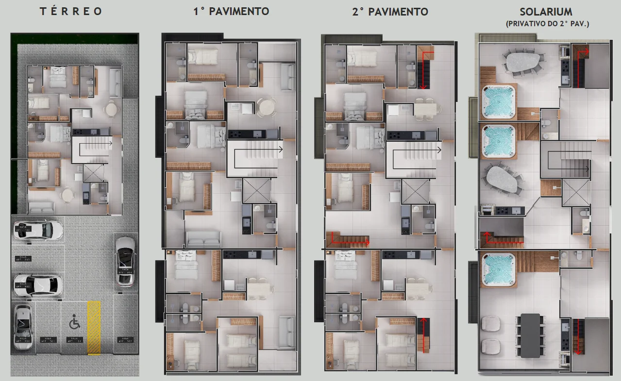 Apartamento no Bessa com 3 Quartos e Cobertura 2 Quartos