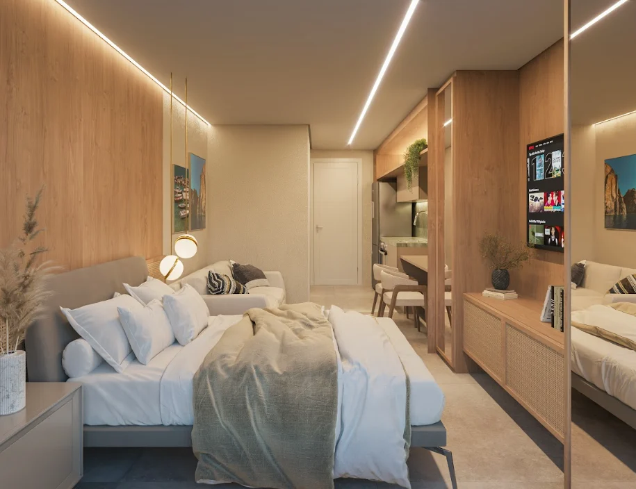 Excelente Lançamento de Studio ou 1 Quarto em Intermares, Elevador e Lazer Completo