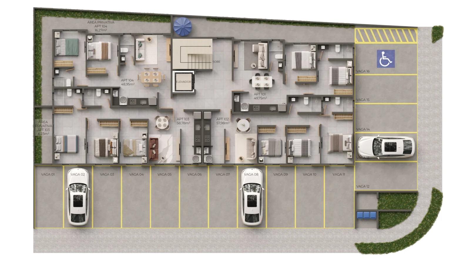Lançamento nos Bancários 2 e 3 Quartos com Elevador e Lazer, Opção de Cobertura