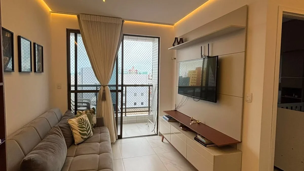 Apartamento Mobiliado no Bessa 1 Quarto, Elevador e Lazer