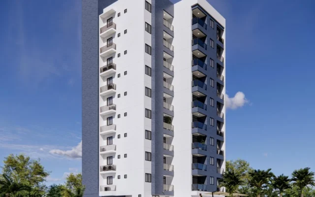Lançamento nos Bancários com 2 Quartos sendo 1 Suíte, Elevador e Lazer, Próximo as 3 Ruas