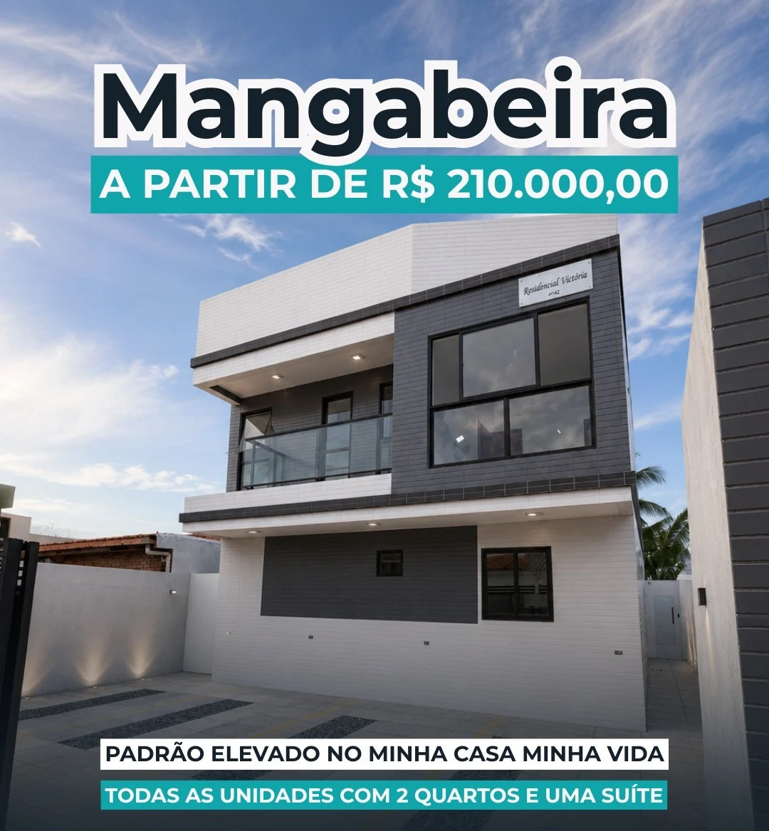 Apartamento no Cidade Verde/Mangabeira com 2 Quartos sendo 1 Suíte, Opção de Térreo