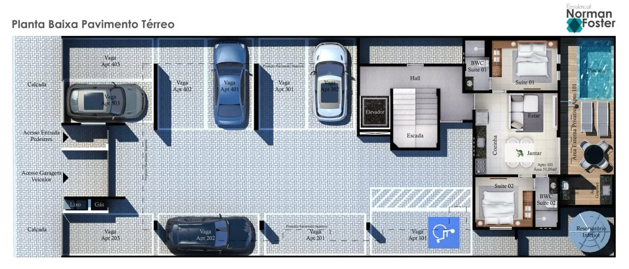 Lançamento nos Bancários 2 e 3 Quartos com Elevador e Lazer, Opção de Cobertura
