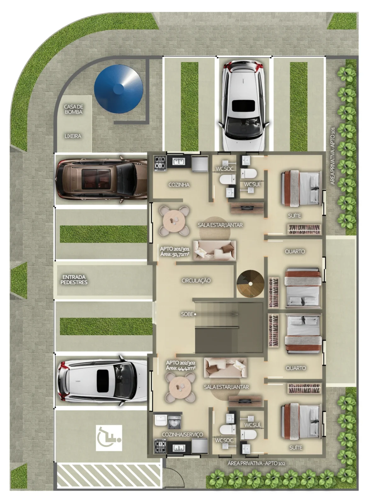 Lançamento de Apartamento no Geisel com 2 Quartos sendo 1 Suíte, Opção de Coberturas