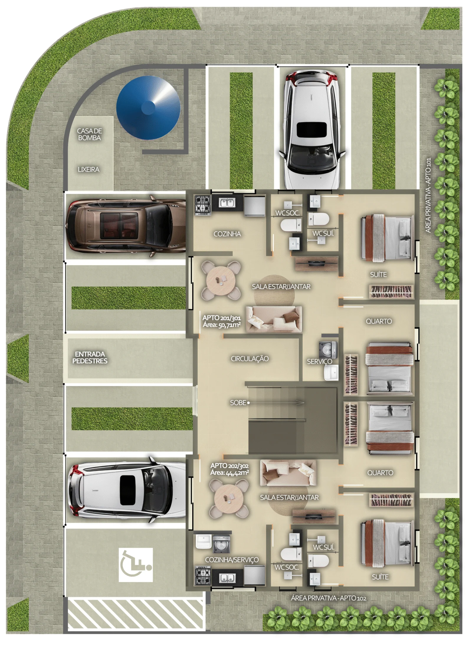 Apartamento no Jardim Oceania/Bessa com 3 Quartos sendo 1 Suíte, Lazer