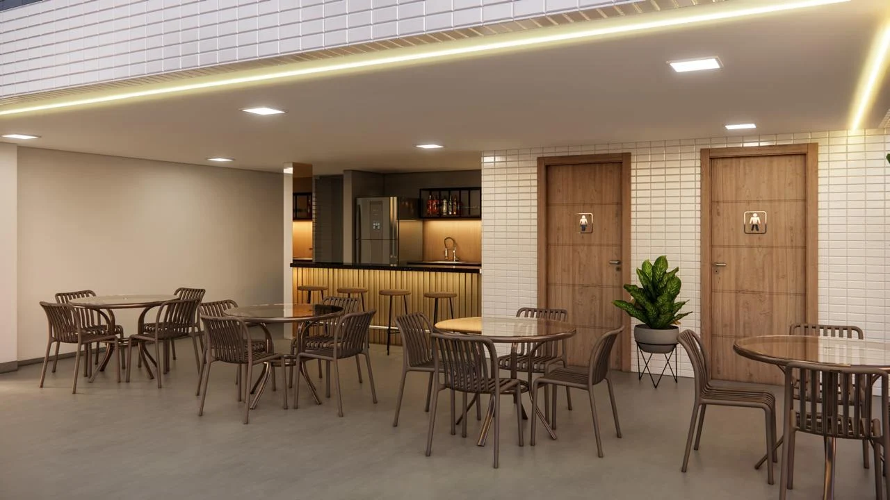 Lançamento nos Bancários com 2 Quartos sendo 1 Suíte, Elevador e Lazer, Próximo as 3 Ruas
