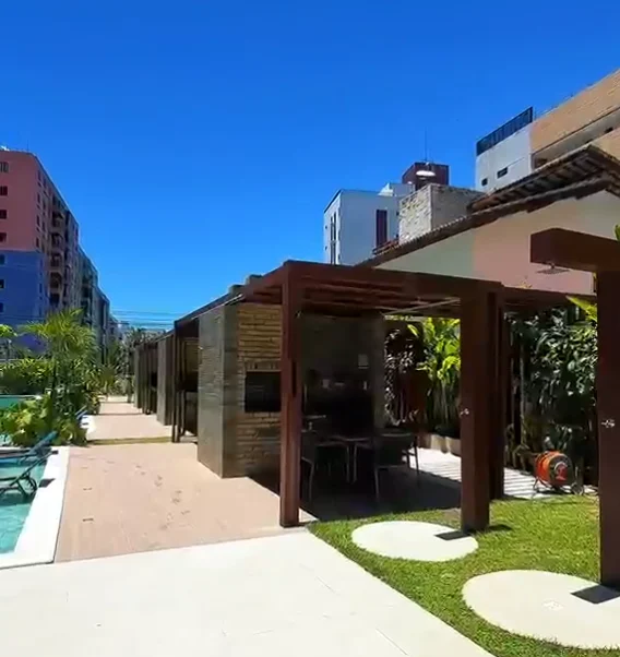 Apartamento em Ponta de Campina 1 ou 2 Quartos, Elevador e Lazer