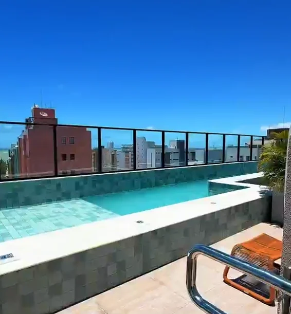 Apartamento em Ponta de Campina 1 ou 2 Quartos, Elevador e Lazer