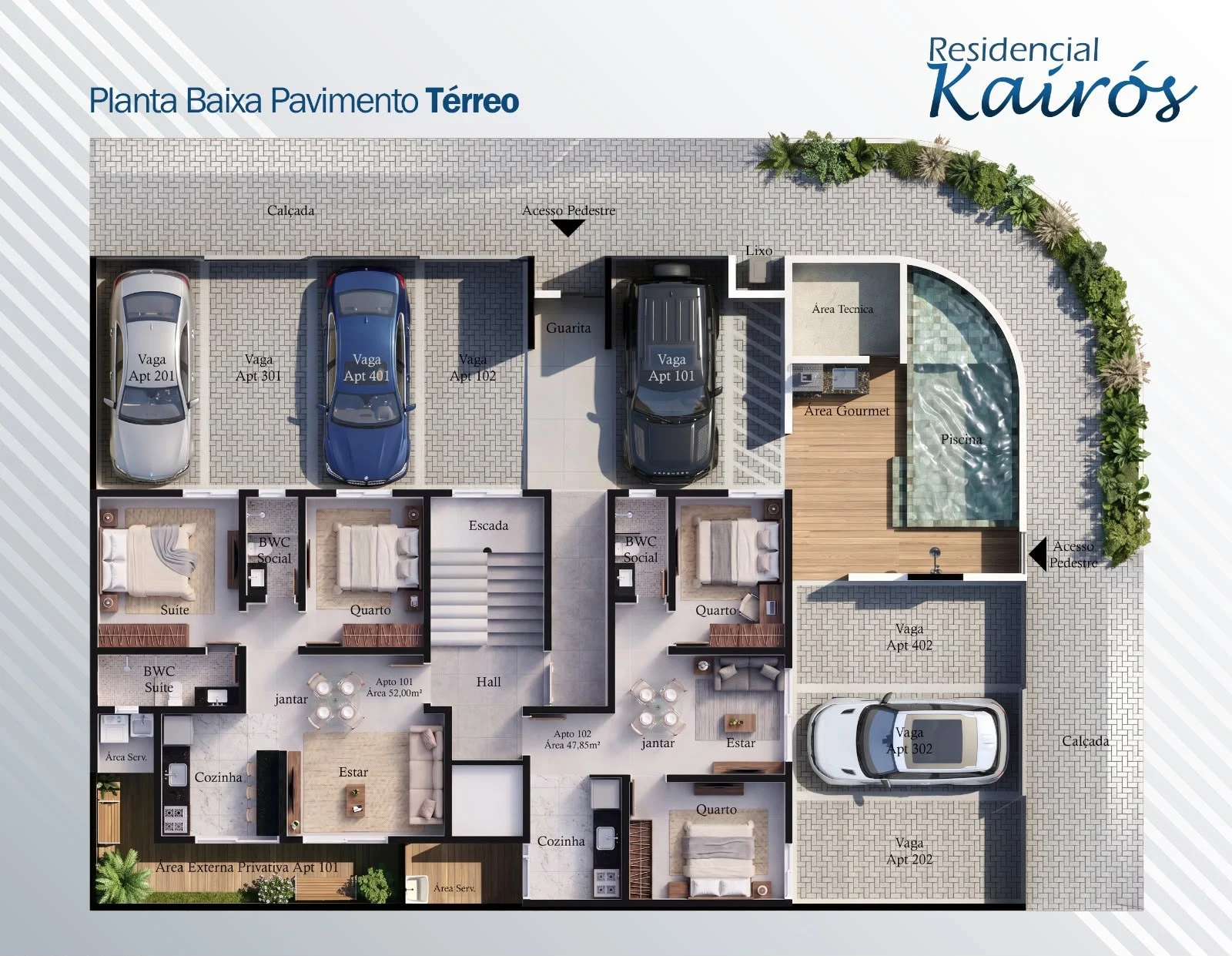 Apartamento no Valentina com 2 Quartos sendo 1 Suíte com Piscina